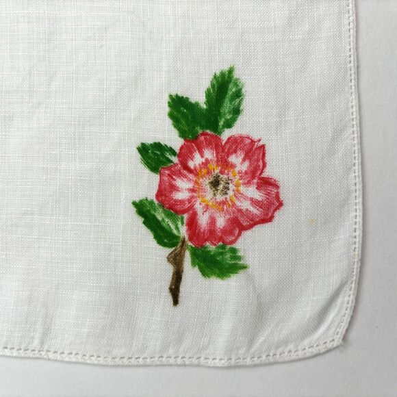 Vintage Bridesmaid Linen Wedding Handkerchief Cottage Core Dainty Heirloom - Picture 2 of 3